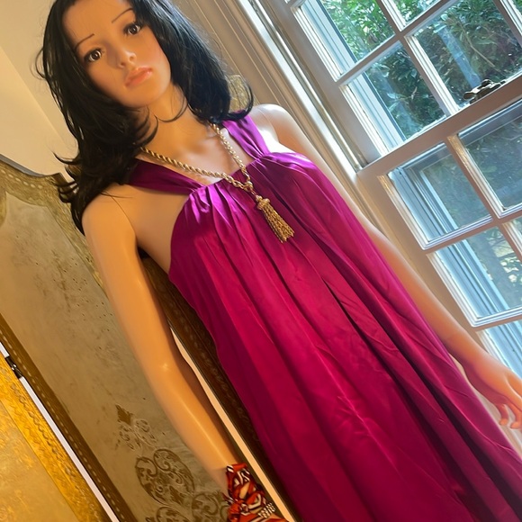 100% silk “Banana Republic “ vintage dress in SIZE M. - Picture 4 of 16